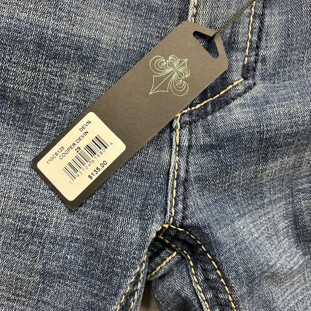 Affliction Cooper Devin Slim Straight Distressed Camo Jeans Mens 29 NWT 110CS125